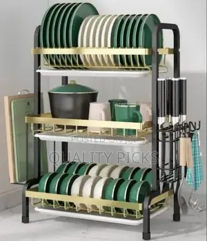 Kitchen 3 Layer Dish Rack Organizer