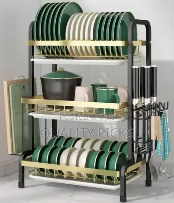 Kitchen 3 Layer Dish Rack Organizer