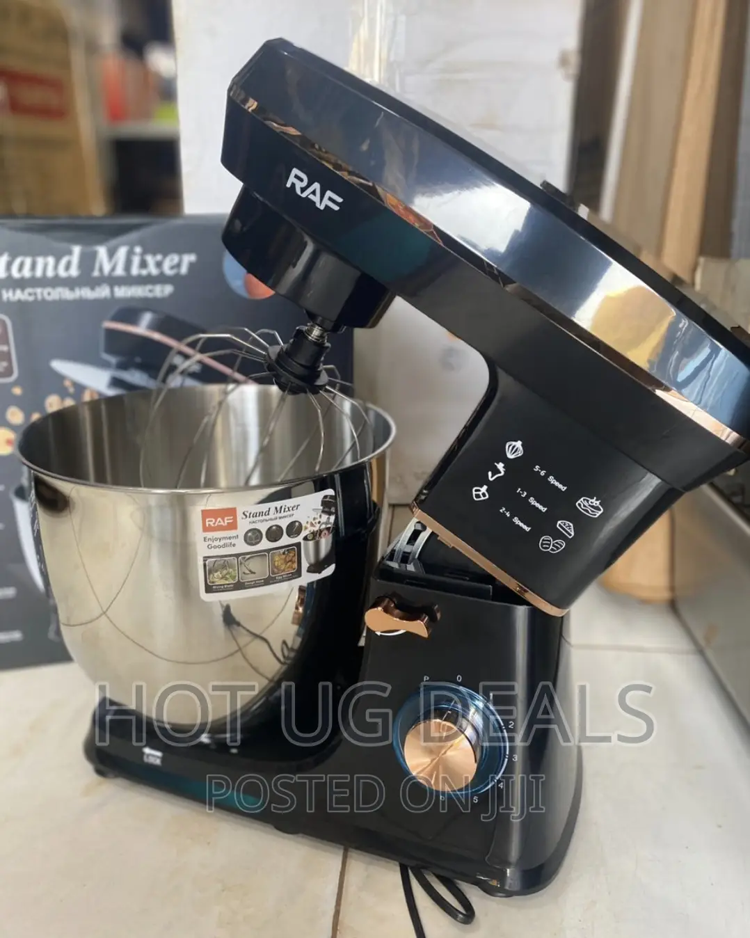 RAF 12L Plastic Splash Guard Robust Stand Mixer