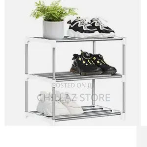 4 Layer Stainless Steel Shoe Rack.