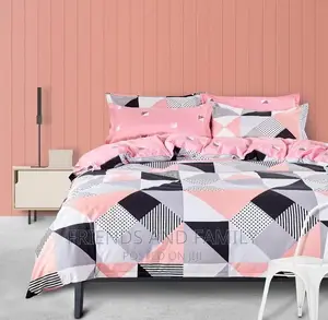 Simple Bed Cover With 4 Pieces
