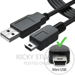 5 Pin Min USB Cable Data Sync Cord for Cameras,GPS,PS3