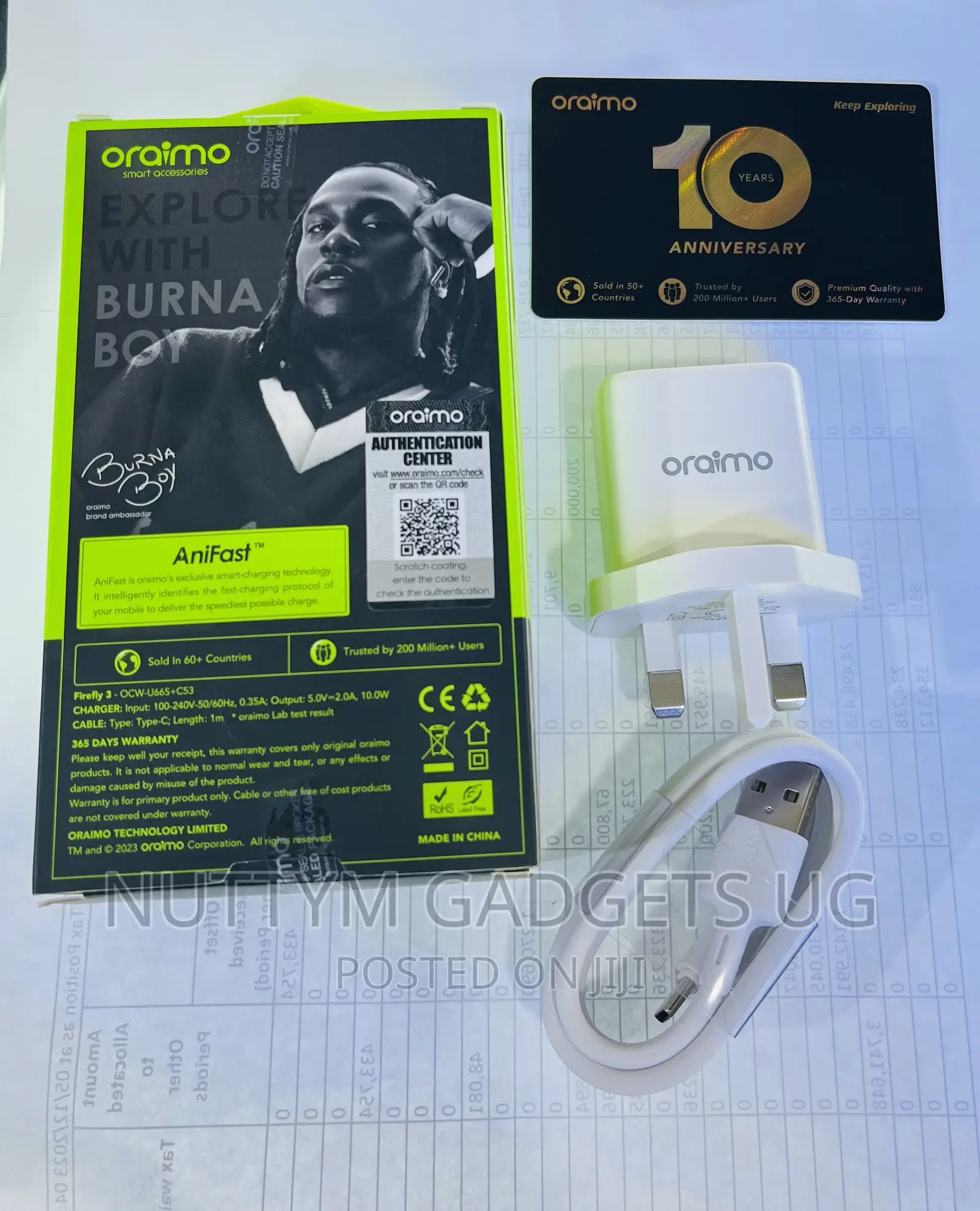 Oraimo Fast Type C Charger