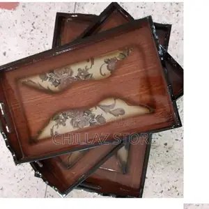 3 PCS Wooden Serving Trays.