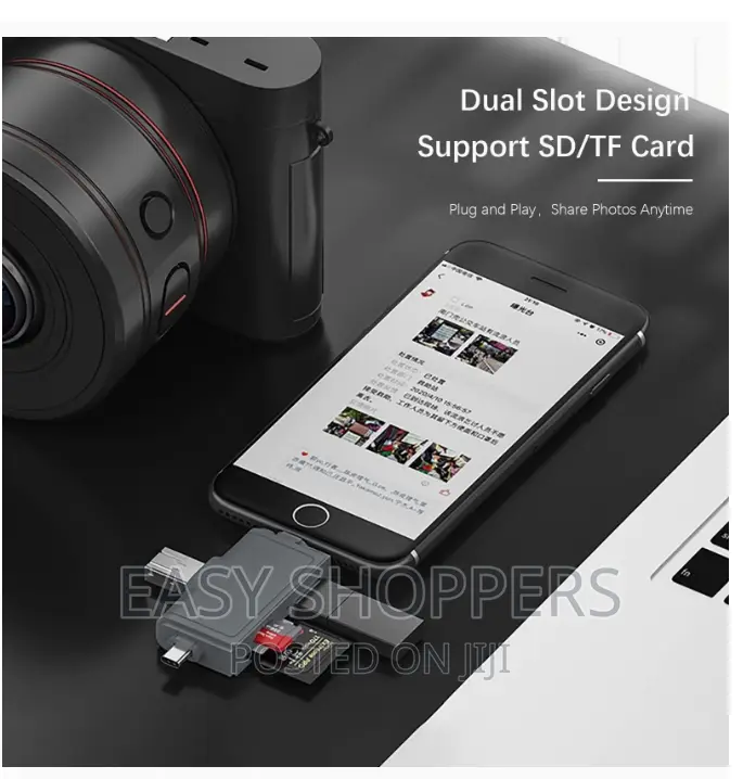 Multifunction Adapter Card Reader Support TF Card iPhone
