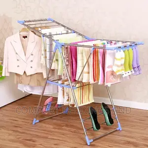 Metallic Drying Rack Blue