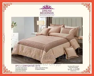 Cotton Duvet Cover Set of 8pcs.6x6 6x5( Brown)
