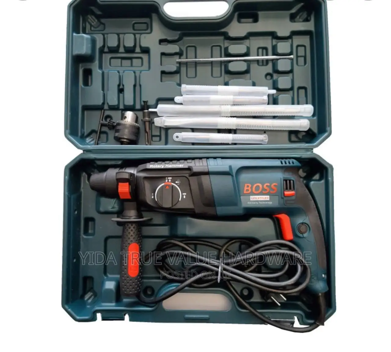 Hammer Drill With All Its Bits