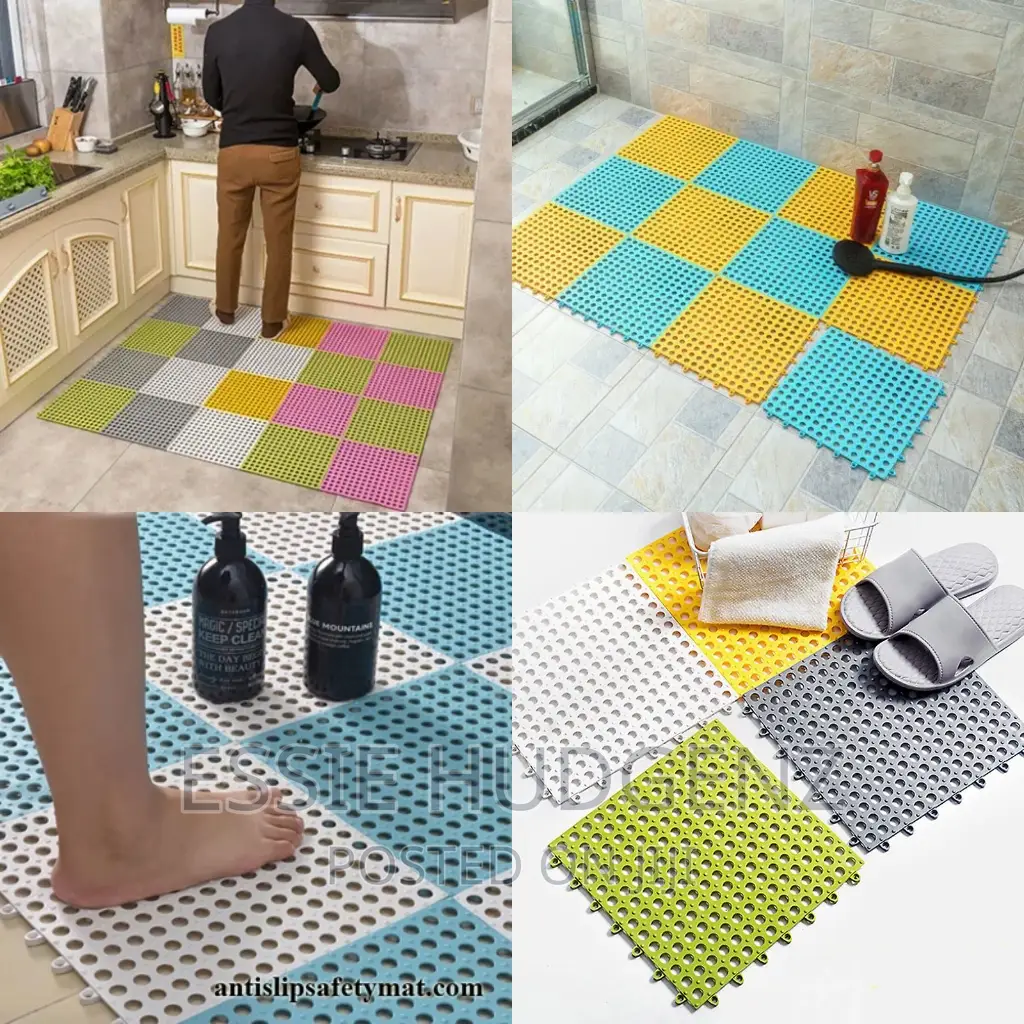 4pcs Anti Slip Kitchen Bathroom Mats