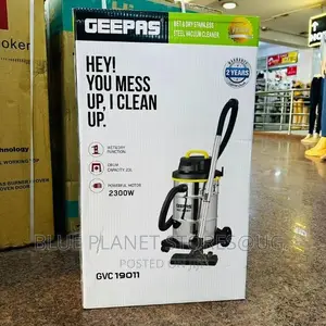 GEEPAS 23L Vaccum Cleaner \\ Wet and Dry \ 2300w \\ GVC19011
