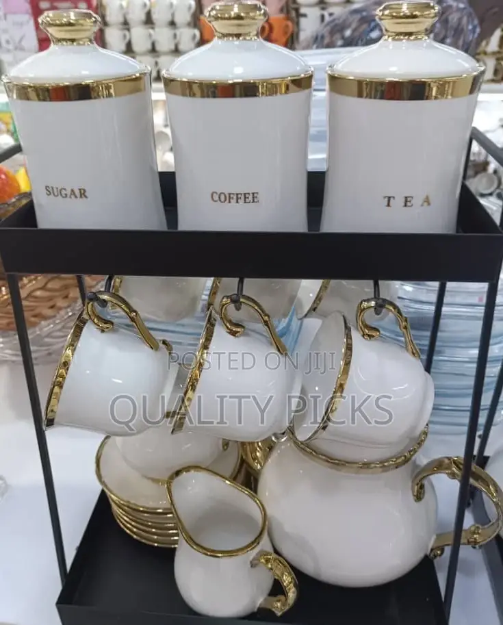 White Sugar Bowl Set