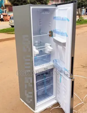 Adh 358L Double Door Fridge With a Dispenser Bottom Freezer