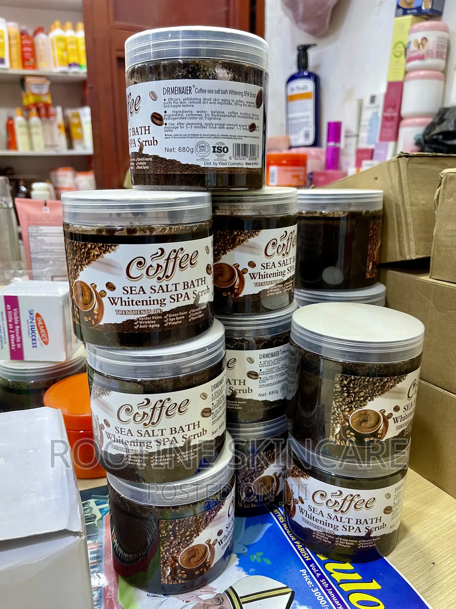 Coffee Sea Salt Whitening Scrub ( 680gms)