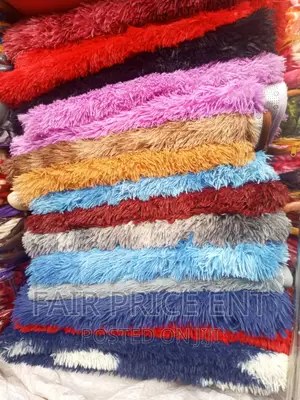 Classic Fluffy Bedsides Carpets.2x3metres.( Blue)