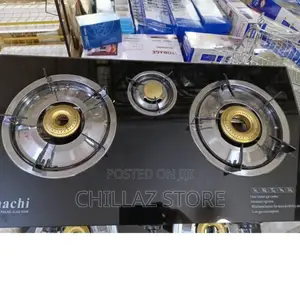 Saachi Glass Double Gas Burner.