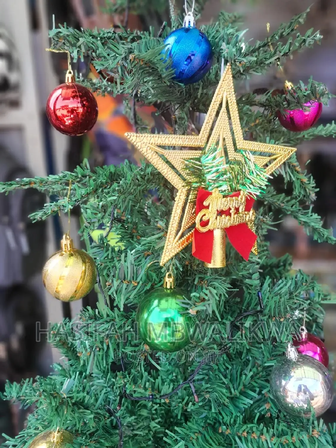 Pine Christmas Tree + Free Decoration Accessories