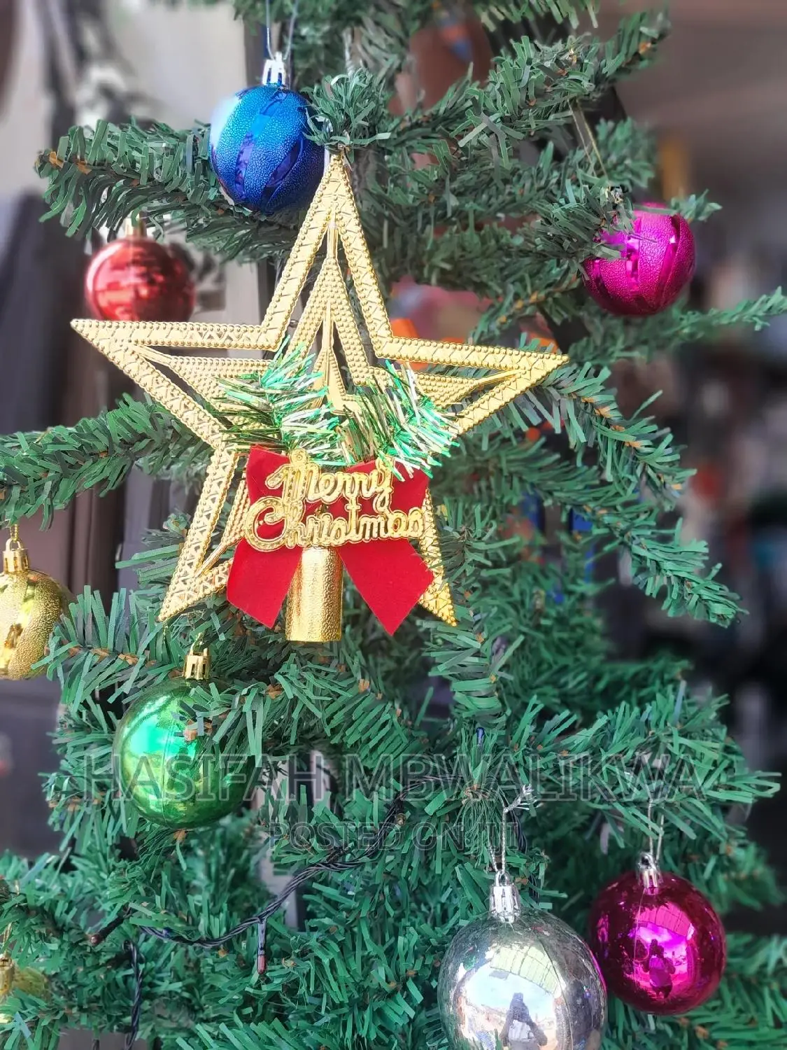 Pine Christmas Tree + Free Decoration Accessories