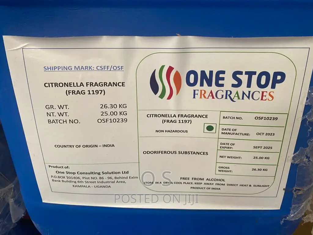 Citronella Fragrance / Perfume (One Stop Fragrances)
