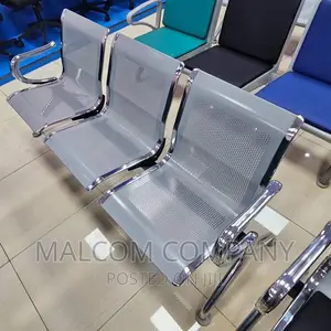 Three Seater Waiting Stainless Metallic Chairs