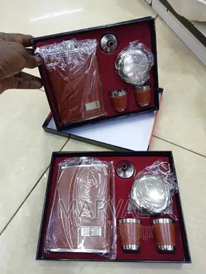 Hip Flask Gift Set - 9oz Stainless Steel With Shot