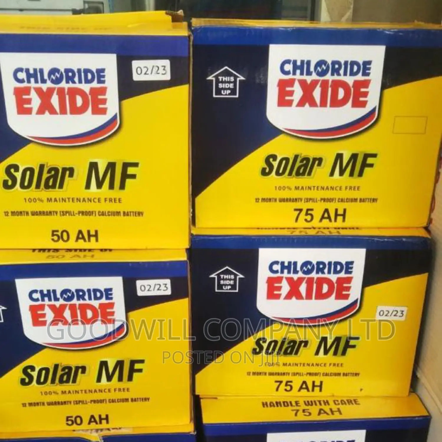 75ah Solar Battery MF Chloride Exide
