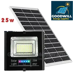 25w Solar Flood Light With Inbuilt Lithium Battery