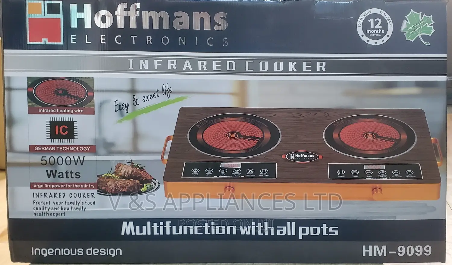 Hoffman Infrared Double Electric Cooker