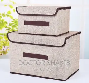 2pc Fabric Storage Box