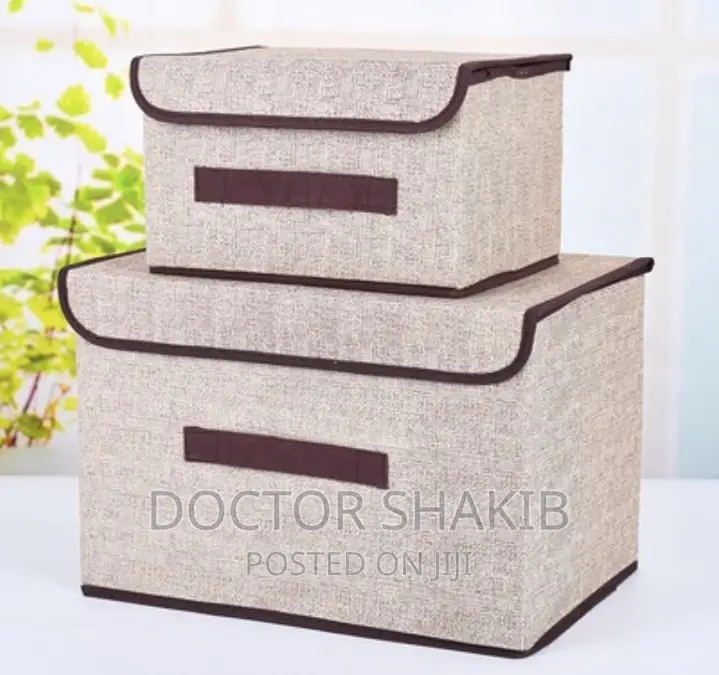 2pc Fabric Storage Box