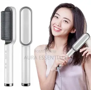 Hair Straightener Comb Brush