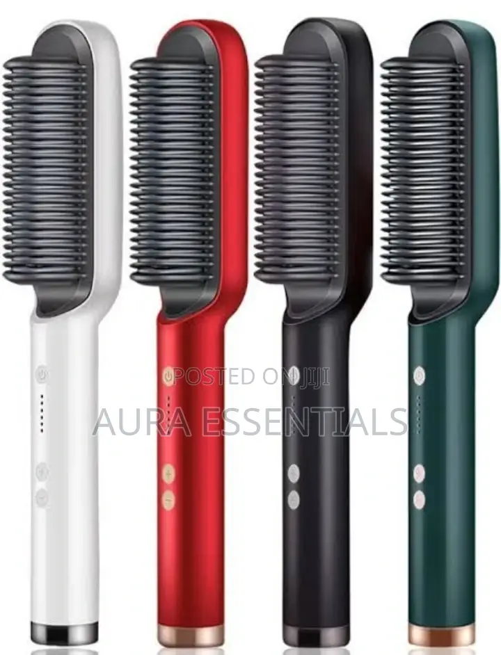 Hair Straightener Comb Brush