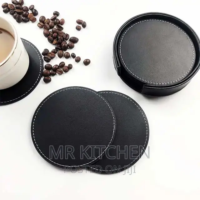 Leather Glass Covers[6pieces]