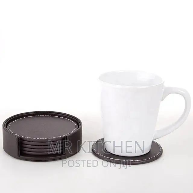 Leather Glass Covers[6pieces]