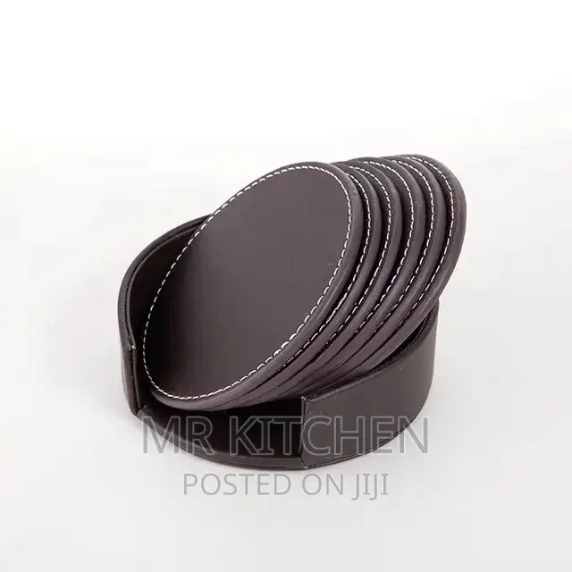 Leather Glass Covers[6pieces]