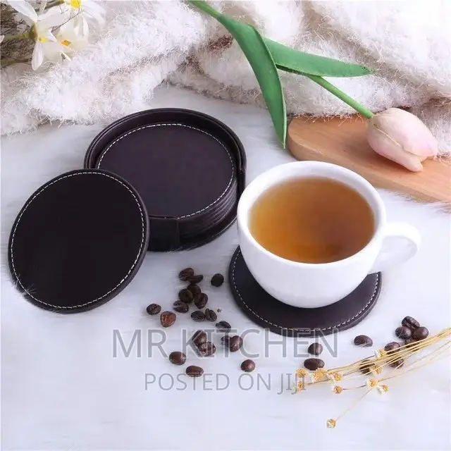 Leather Glass Covers[6pieces]