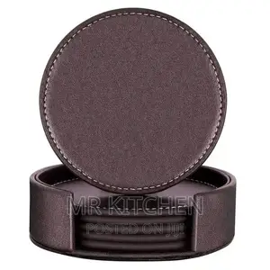 Leather Glass Covers[6pieces]