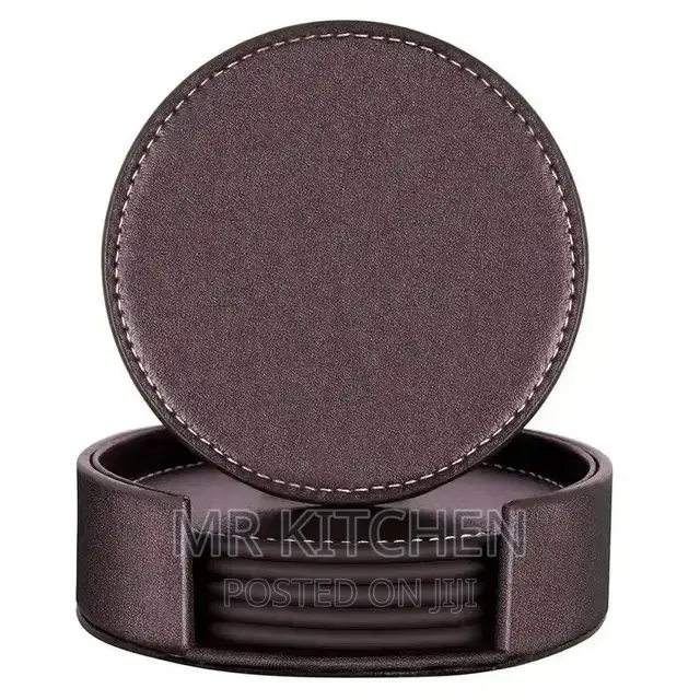 Leather Glass Covers[6pieces]