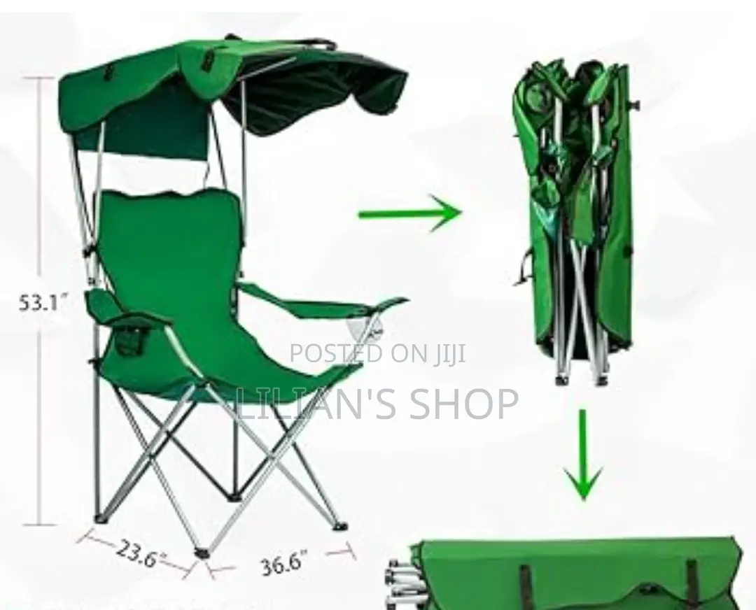 Portable Foldable Chair With Shade