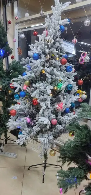 Snow White Christmas Tree With Free Decorations