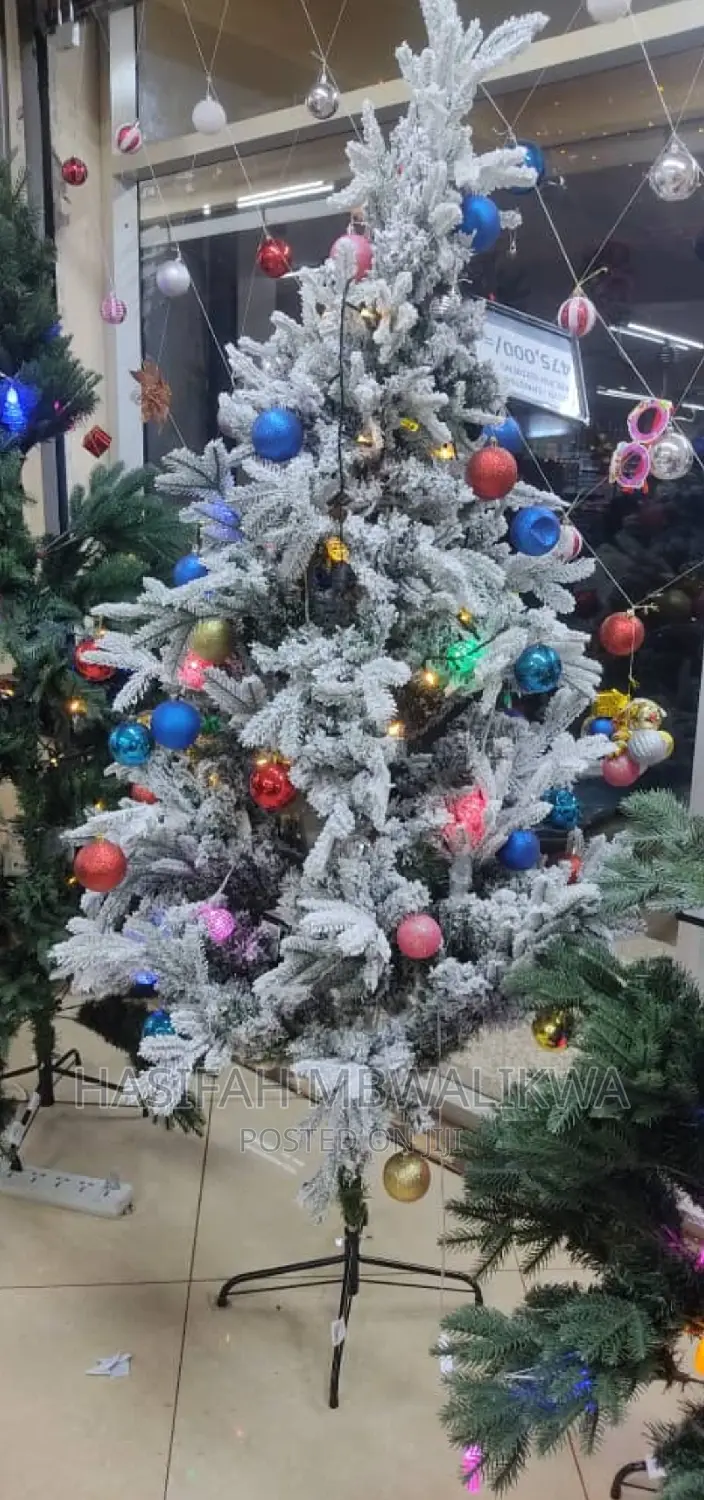 Snow White Christmas Tree With Free Decorations