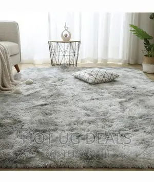 Large Size Shaggy Soft Carpet 2m*3m - Patched Grey
