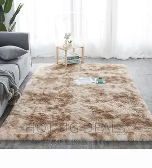 Large Size Shaggy Soft Carpet 2m*3m - Patched Brown