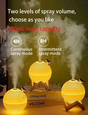 330ML Colorful Light Lark Bird Air Humidifier