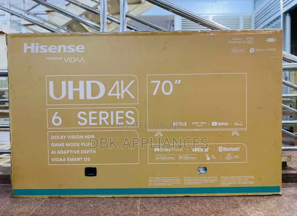 Hisense 70inch Uhd Smart TVS Available