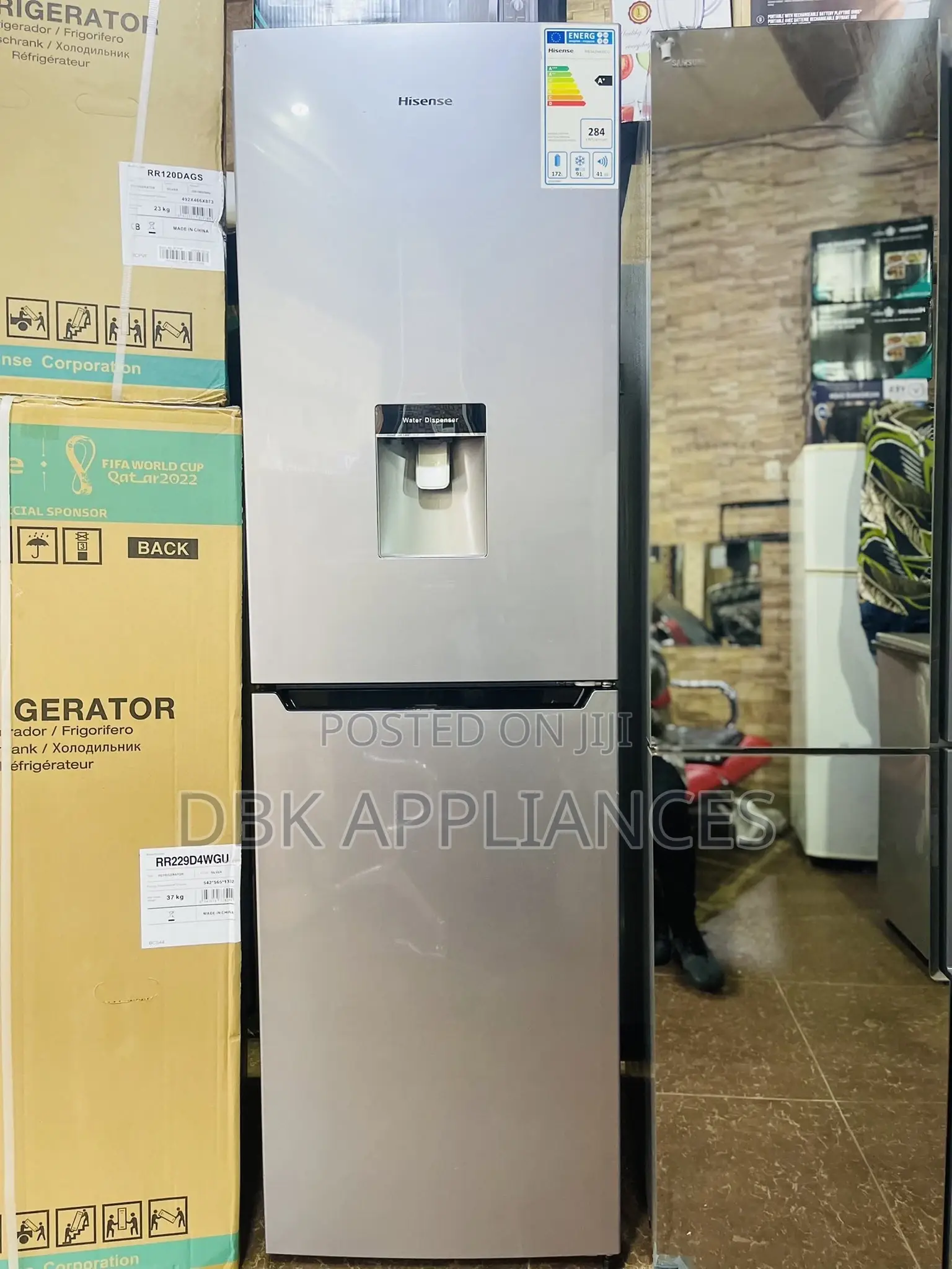 Hisense 341l Bottom Refrigerator Double Door Fridge