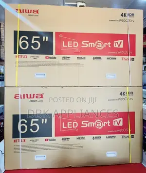 Aiwa 65inch Smart 4hdr TVS Japan Original