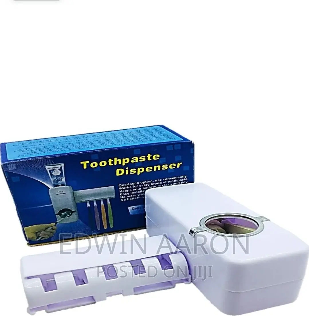 Toothbrush Holder and Toothpaste Dispenser