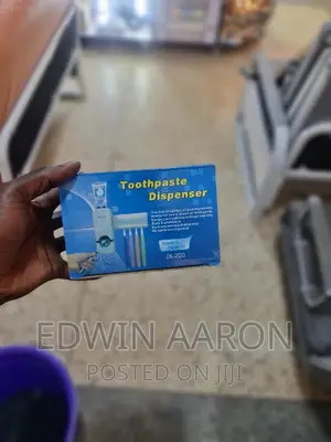 Toothbrush Holder and Toothpaste Dispenser
