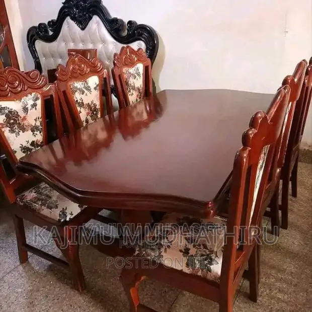 6seater Dinning Table Mahogany Readily Available