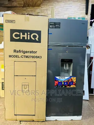 270 Liters Chiq Double Door Refrigerator With WD